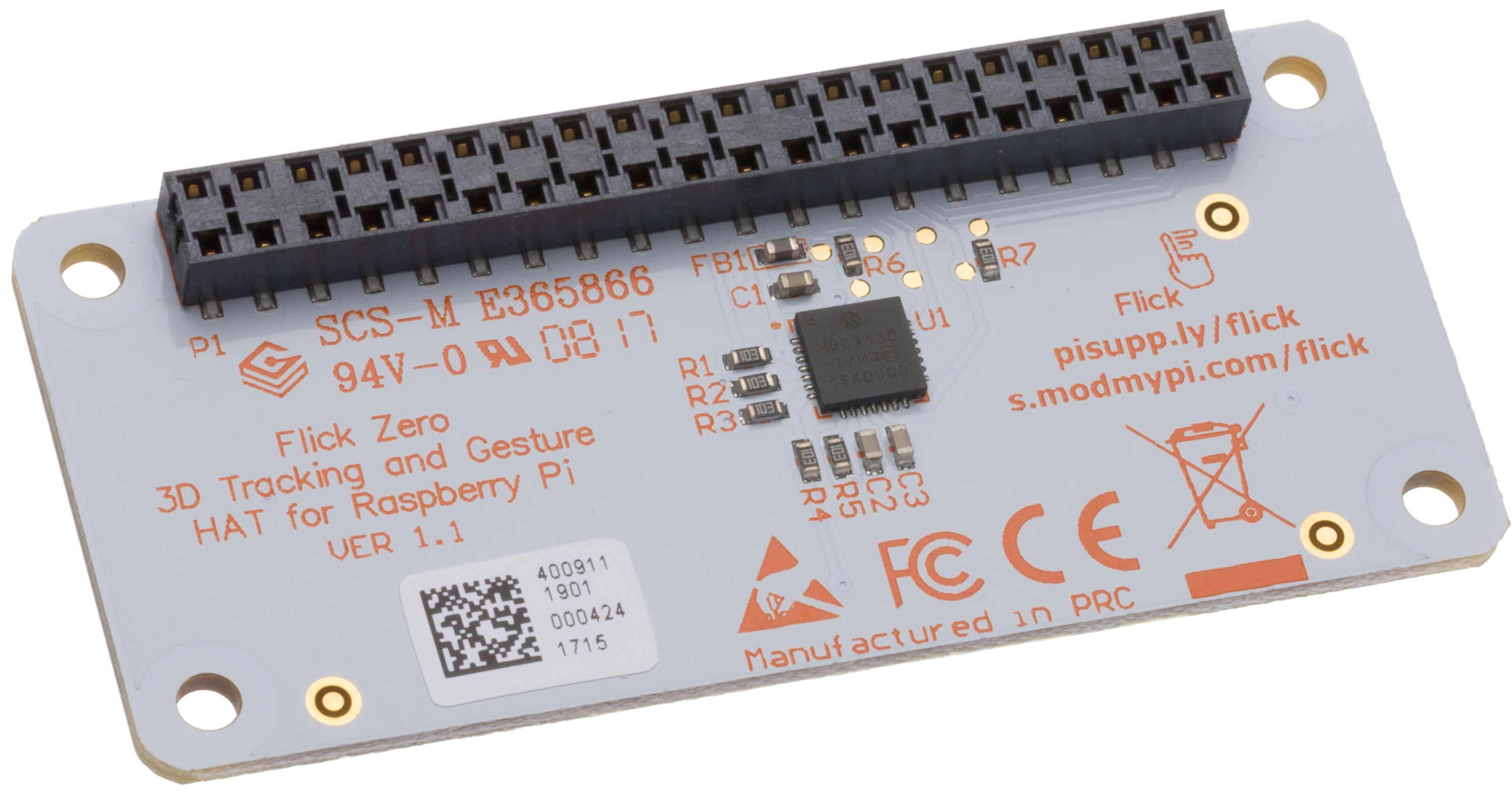 Pi Supply-Flick Zero | PIS-0552 Sensor Development Boards und Kits Patrick Cummings - PIS-0552-PISUPPLY-img01
